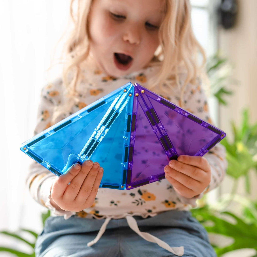 Connetix Magnetic Tiles Rainbow Geometry Pack 30 Piece