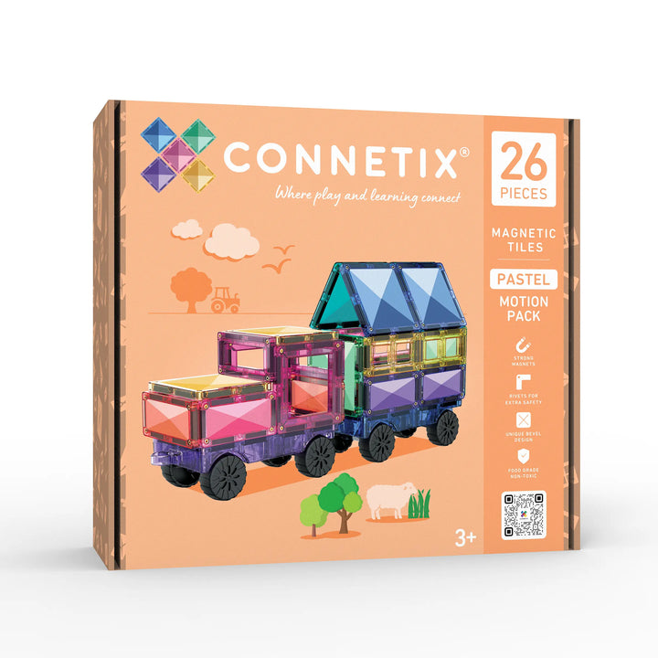 Connetix Magnetic Tiles Pastel Motion 26 Piece Pack