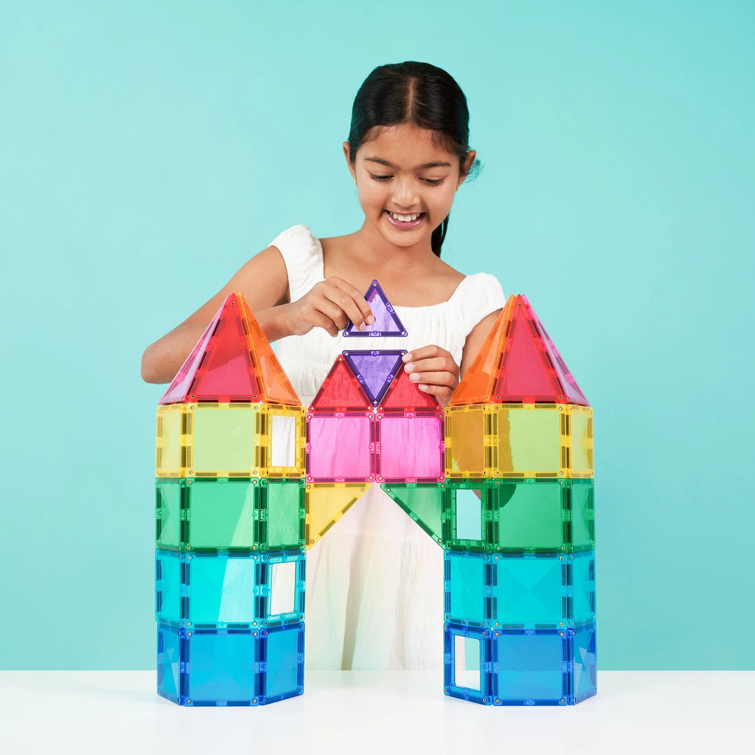 Connetix Magnetic Tiles Rainbow Bright Creative 104 Piece Pack