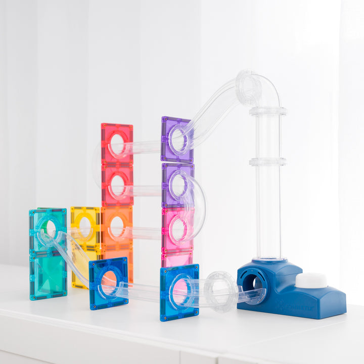 Connetix Magnetic Tiles Ball Run Launcher Pack 47 pc