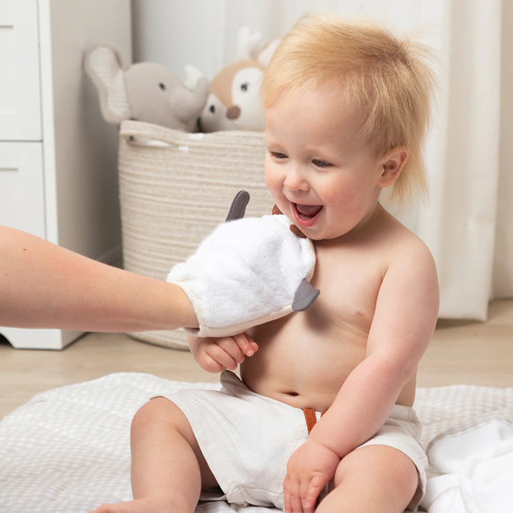 Cotton Bath Mitt - Cow