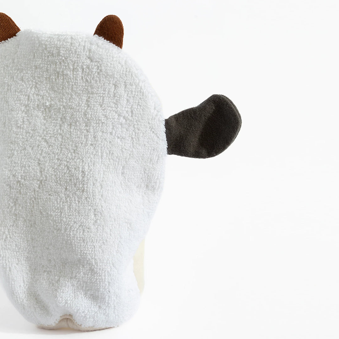 Cotton Bath Mitt - Cow