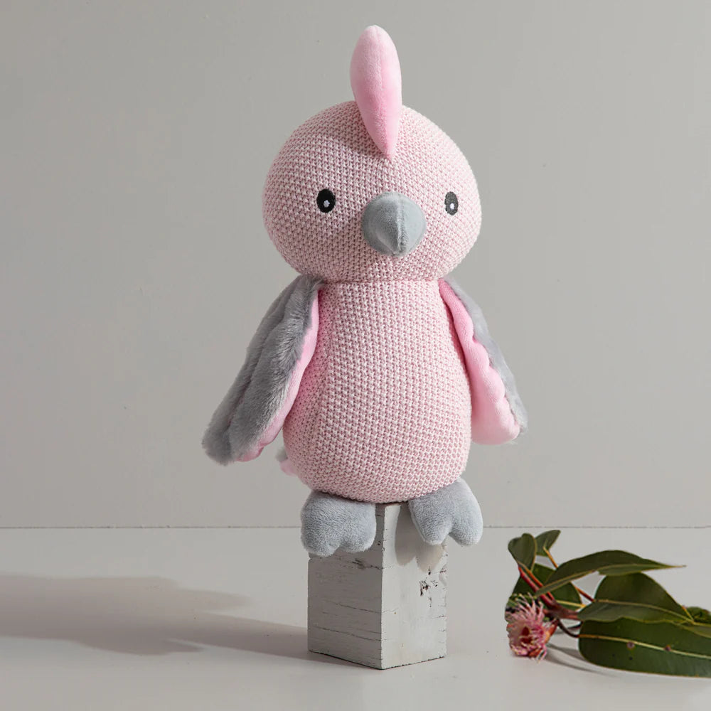 Cotton Knit Toy - Gary the Galah