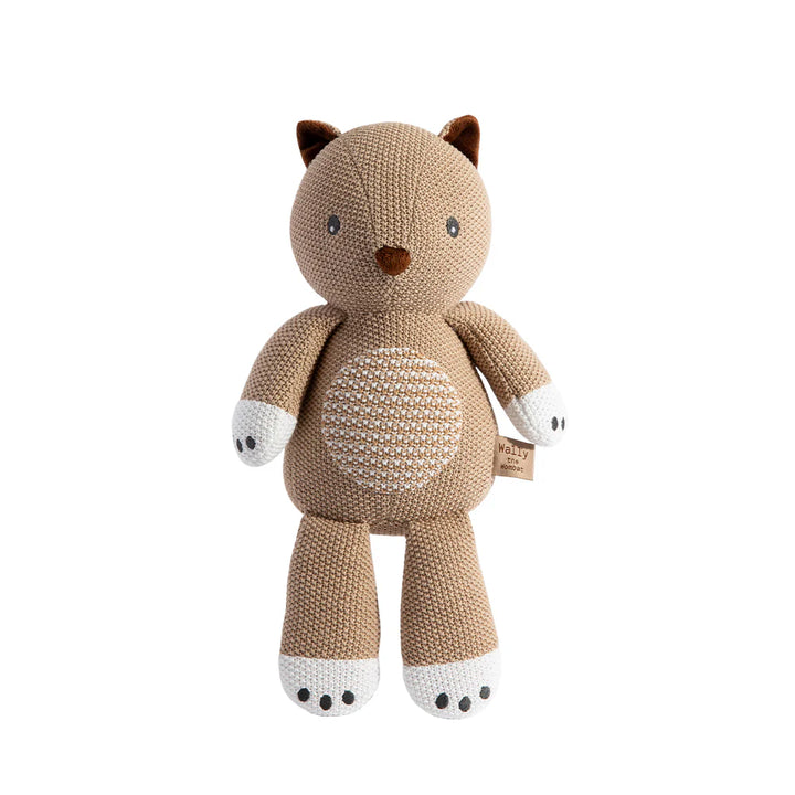 Cotton Knit Toy - Wally the Wombat