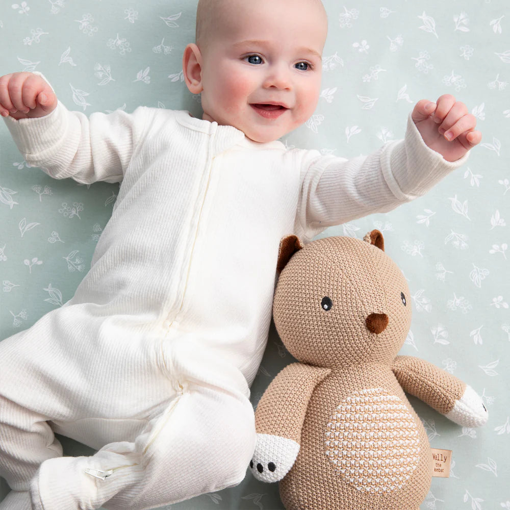 Cotton Knit Toy - Wally the Wombat