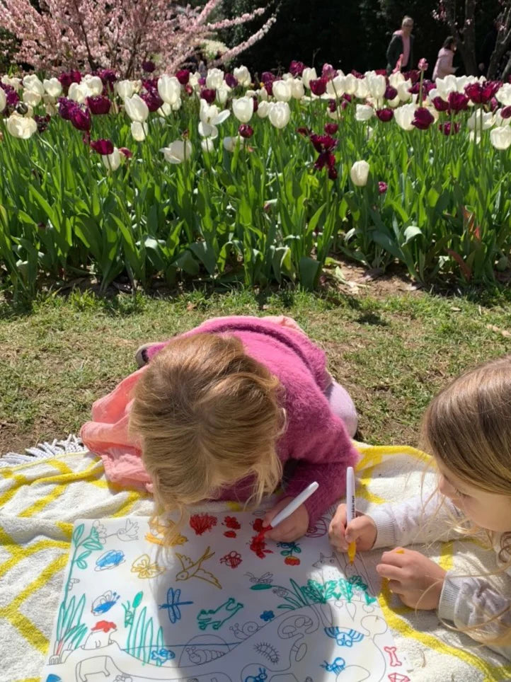 Reusable Scribble Mat Set | In The Garden