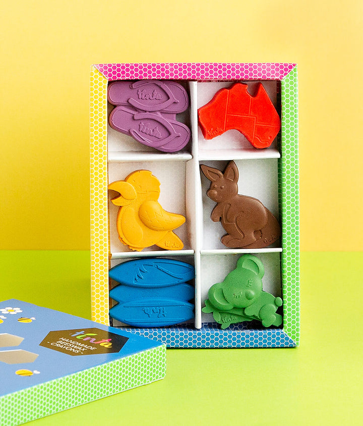 Australian Bush & Beach Handmade Beeswax Crayons