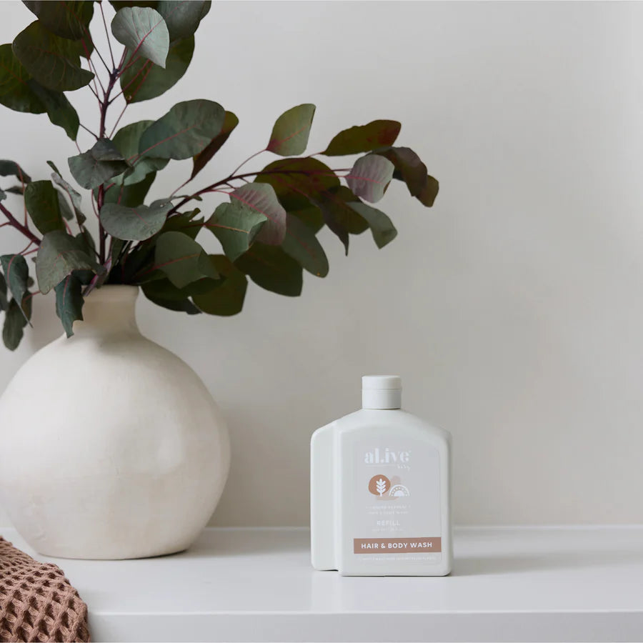 al.ive body 650ml Gentle Baby Wash Refill - Calming Oatmeal