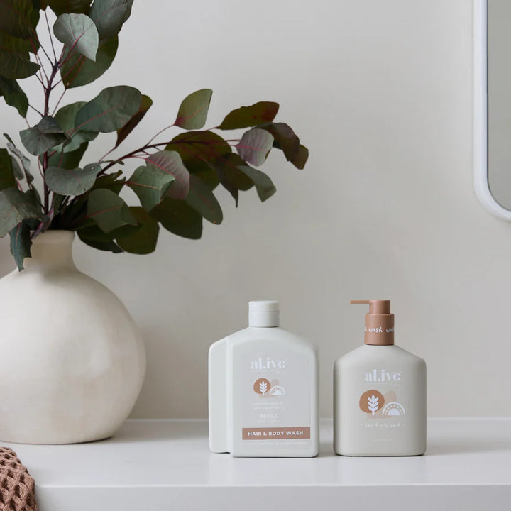 al.ive body 650ml Gentle Baby Wash Refill - Calming Oatmeal