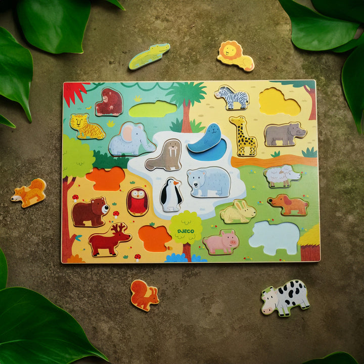 Djeco Jumbo Animal Wooden Puzzle