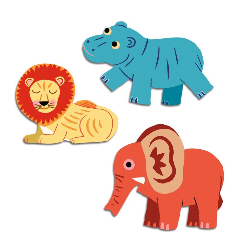 Djeco Safari Toddler Sticker Set