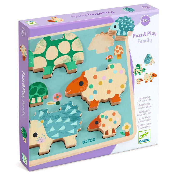 Djeco Puzz and Play Family Wooden Puzzle