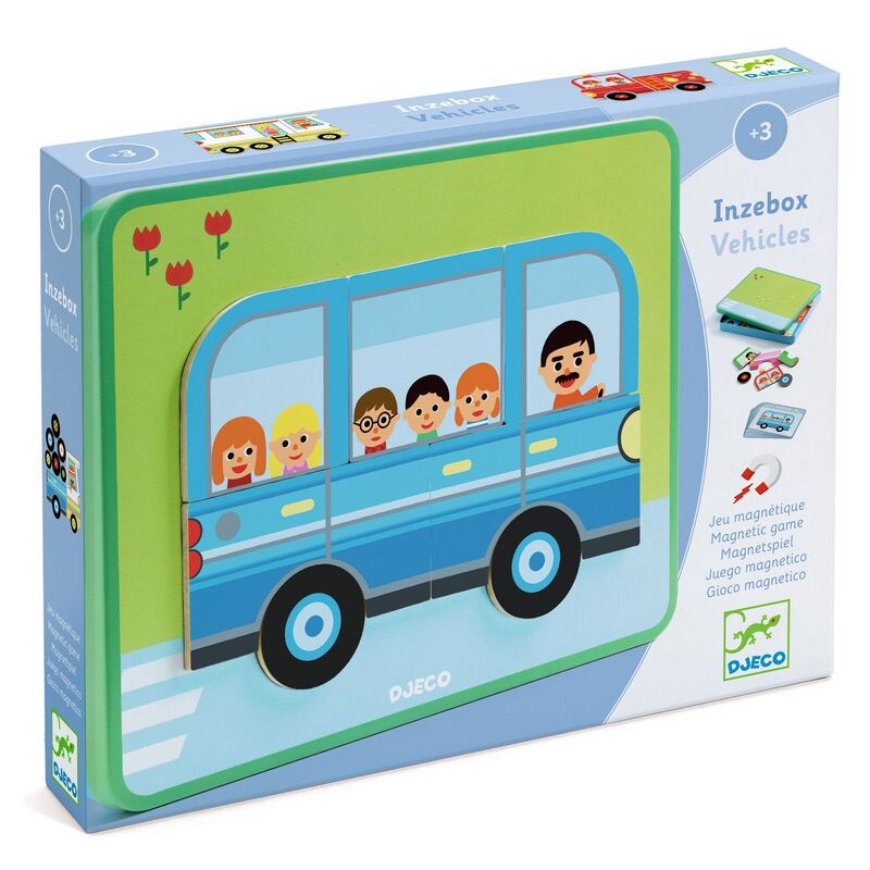 Djeco Inzebox Vehicles Magnetic Game