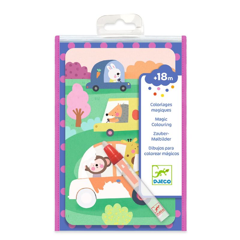 Djeco Water Colouring Pack - On The Road