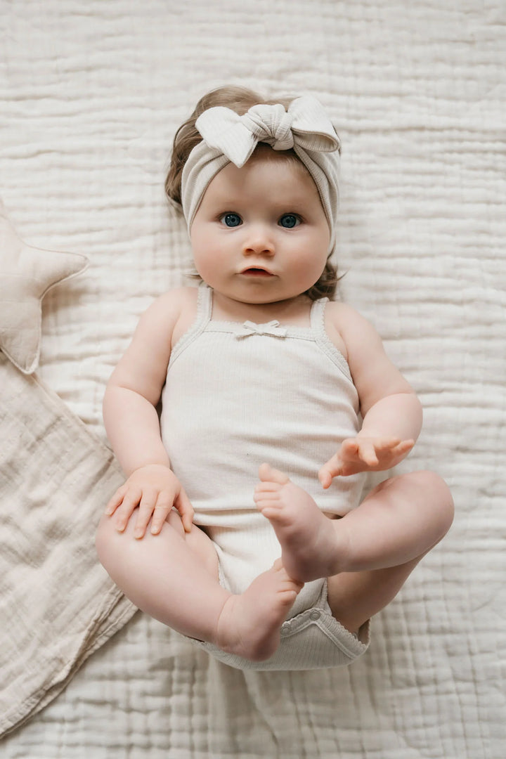 Jamie Kay Organic Cotton Modal Singlet Bodysuit - Beech