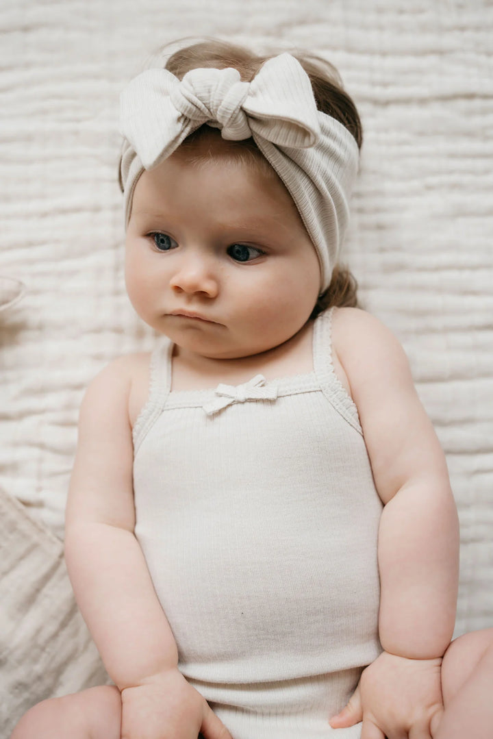 Jamie Kay Organic Cotton Modal Singlet Bodysuit - Beech