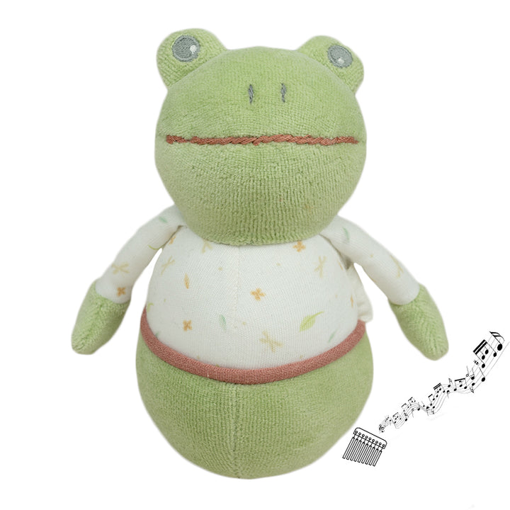 Tikiri Organic Gemba Frog Wheeble Wobble Toy