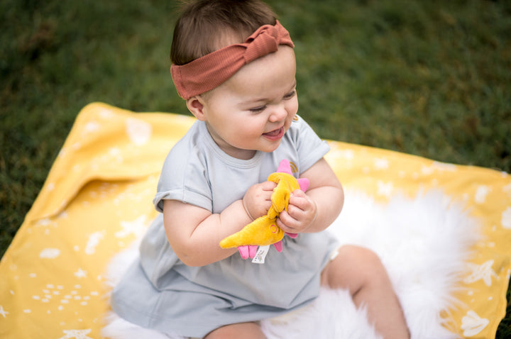 Tikiri Crinkle Scrunch Sensory Toy - Stegosaurus