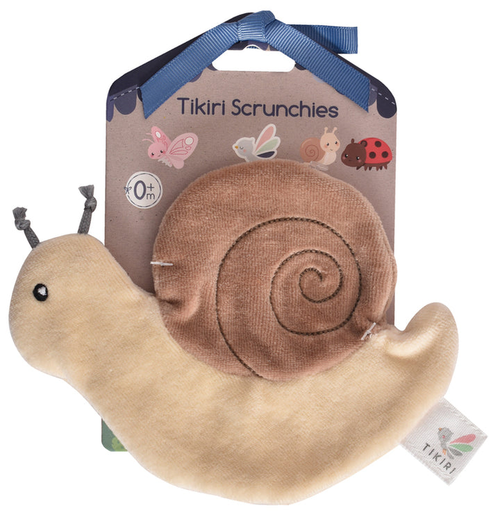 Tikiri Crinkle Scrunch Sensory Toy - Snail