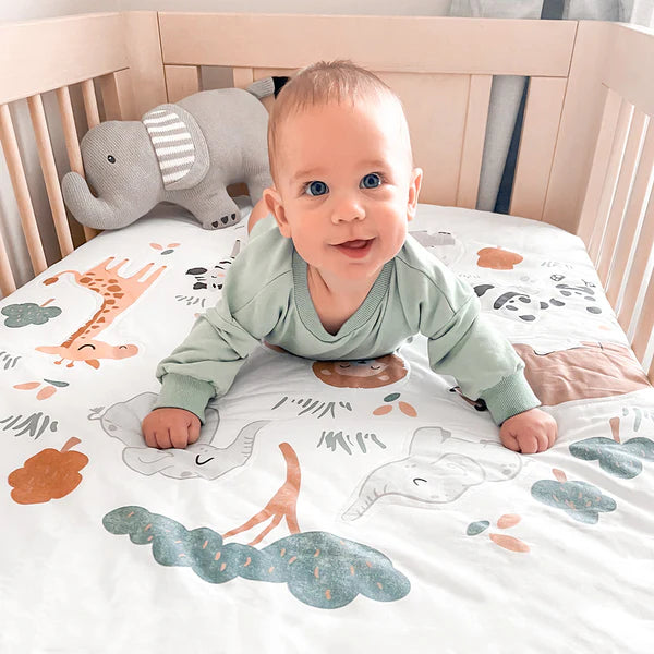 Day at the Zoo 4-Piece Nursery Bedding Set