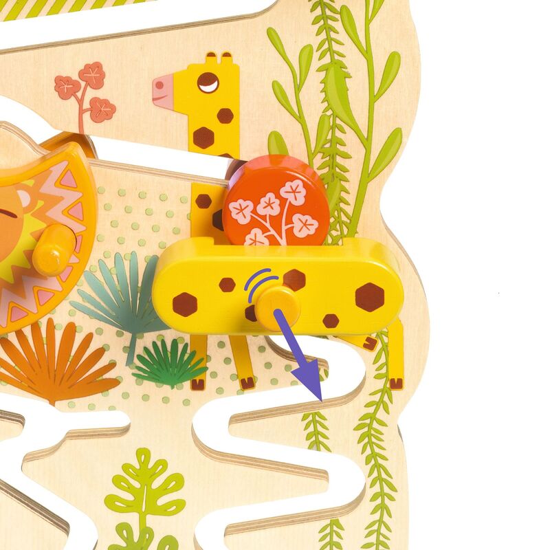 Djeco Cascadou Wooden Sliding Maze Puzzle