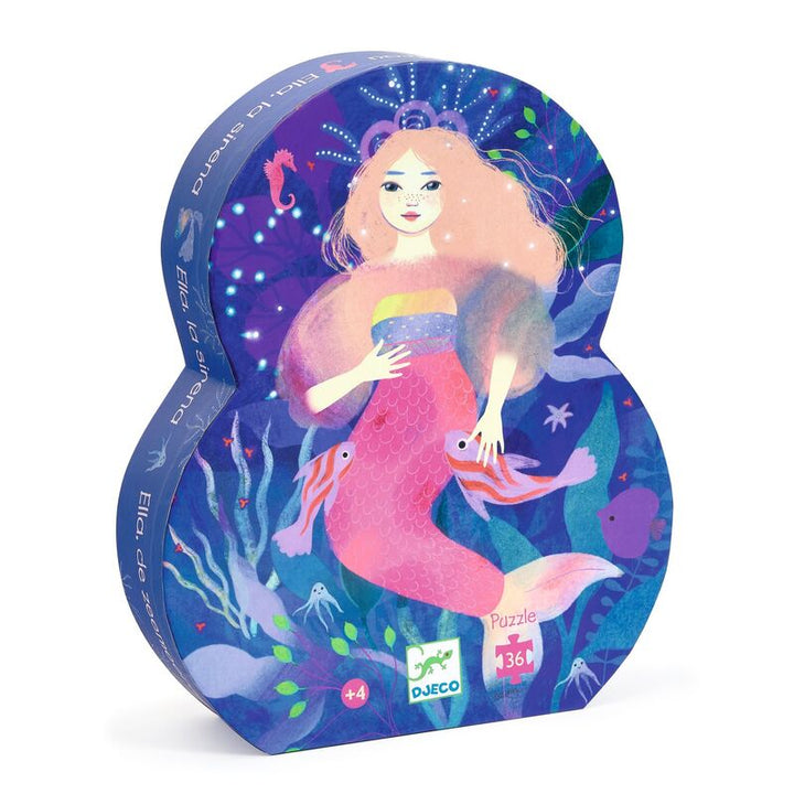Djeco Ella the Mermaid 36pc Silhouette Puzzle