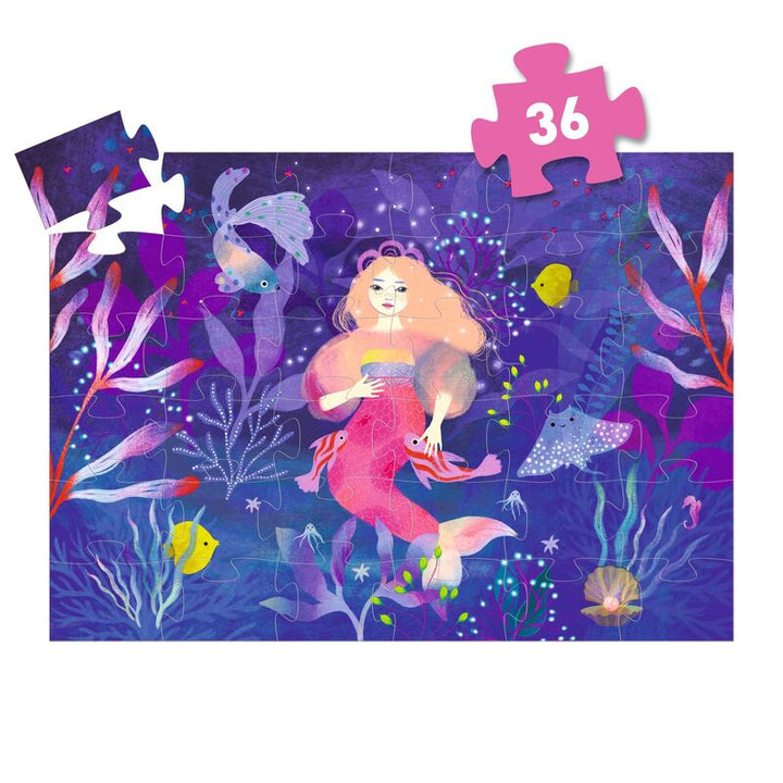 Djeco Ella the Mermaid 36pc Silhouette Puzzle