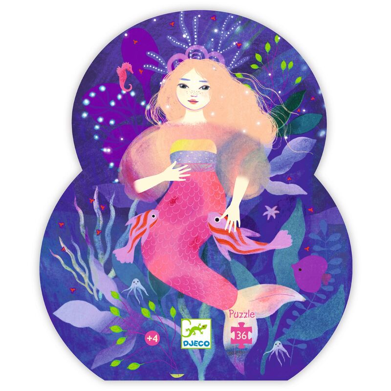 Djeco Ella the Mermaid 36pc Silhouette Puzzle