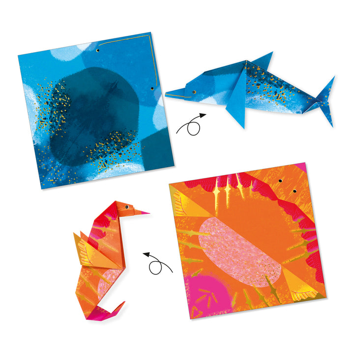 Djeco Sea Creatures Origami Craft Set