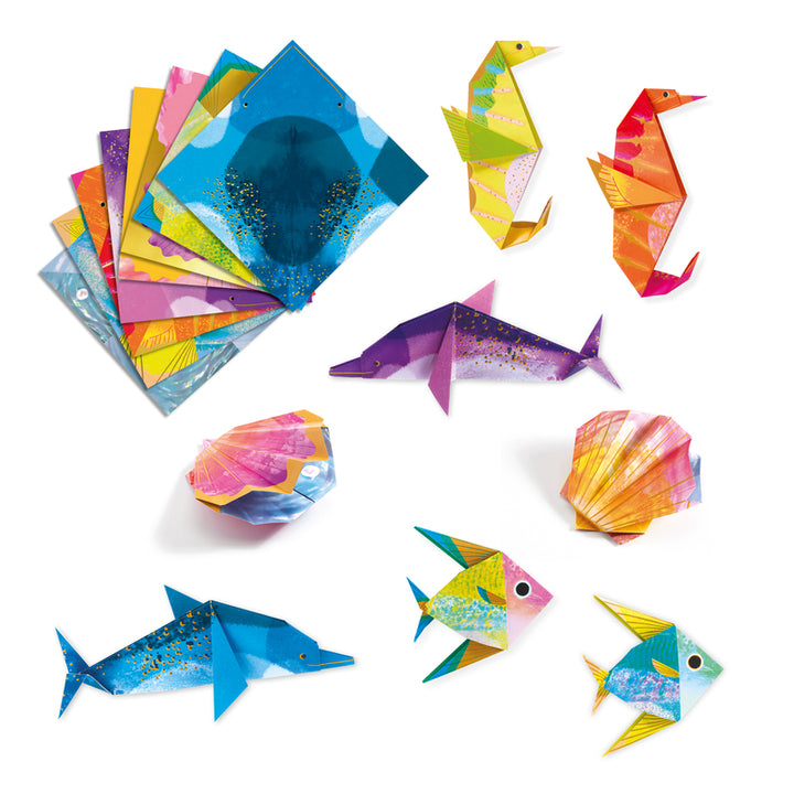 Djeco Sea Creatures Origami Craft Set