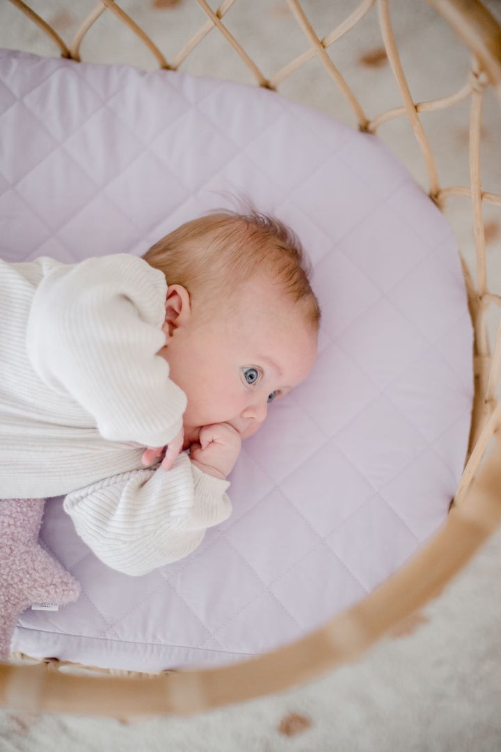 Bambella Waterproof Bassinet Sheet | Lavender Haze