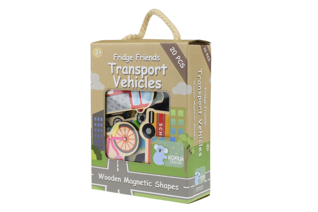 Fridge Friends 20 Piece Magnet Set - Transport Vehicles