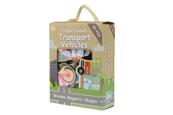 Fridge Friends 20 Piece Magnet Set - Transport Vehicles