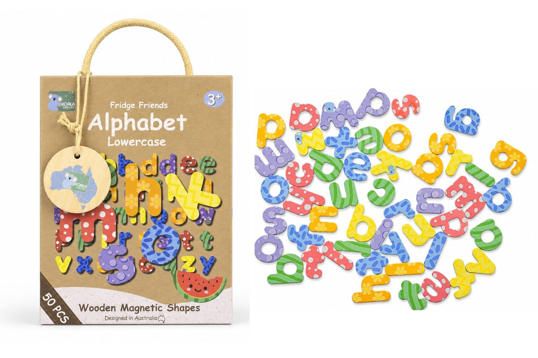 Fridge Friends 50 Piece Magnet Set - Lowercase Alphabet
