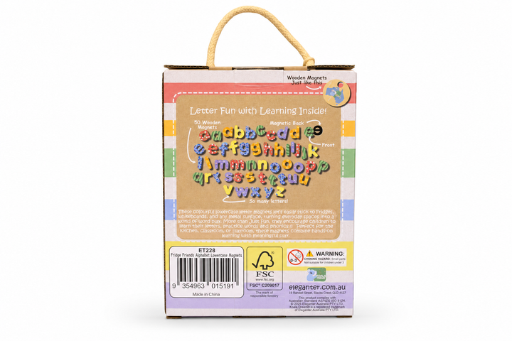 Fridge Friends 50 Piece Magnet Set - Lowercase Alphabet