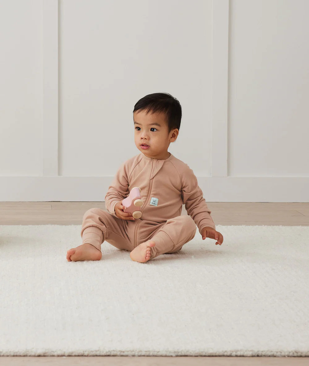 ergoPouch Layer | Long Sleeve Zip Bodysuit 1.0 TOG - Latte