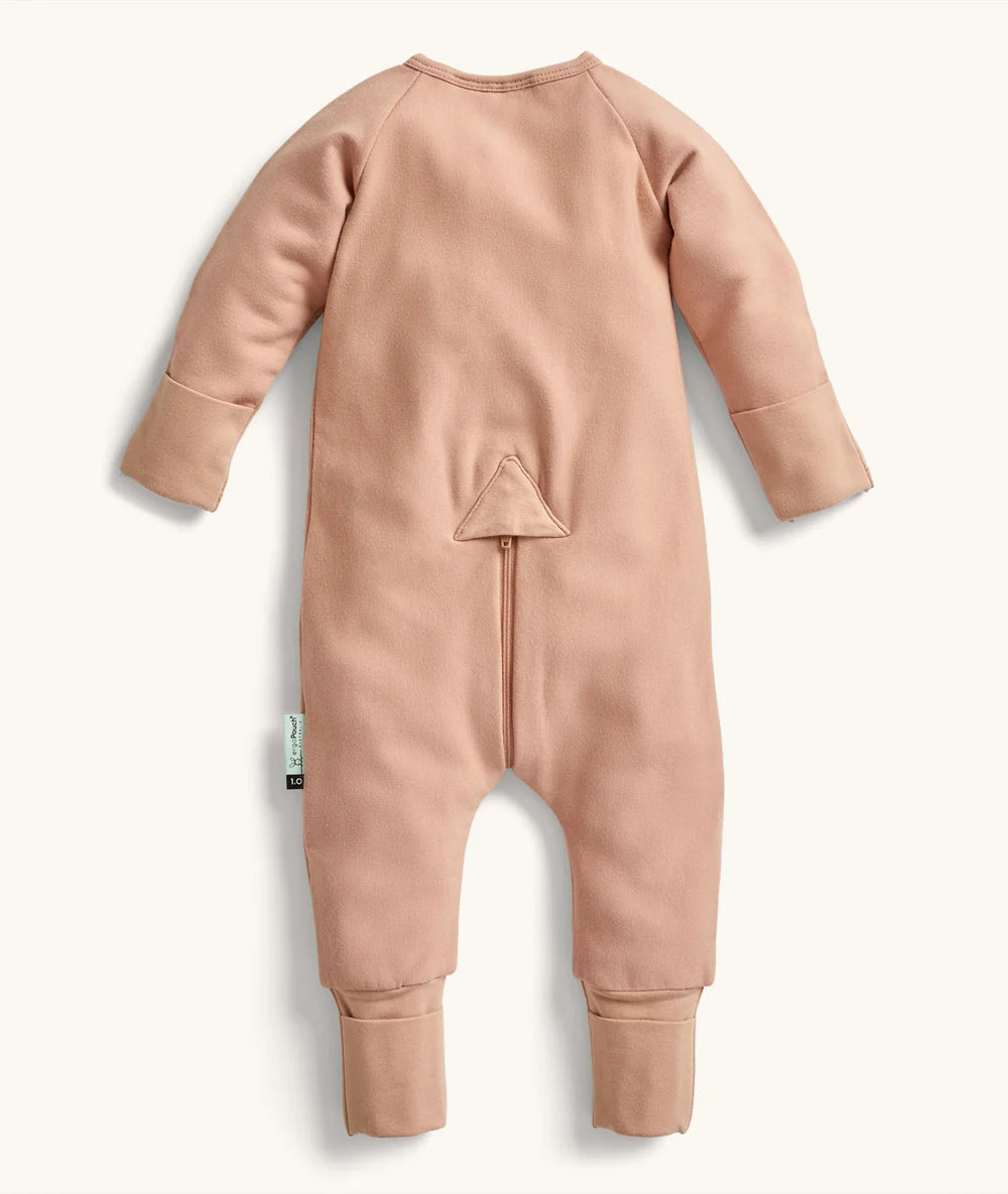 ergoPouch Layer | Long Sleeve Zip Bodysuit 1.0 TOG - Latte