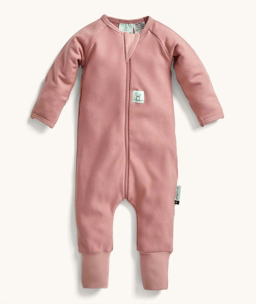 ergoPouch Layer | Long Sleeve Zip Bodysuit 1.0 TOG - Rose
