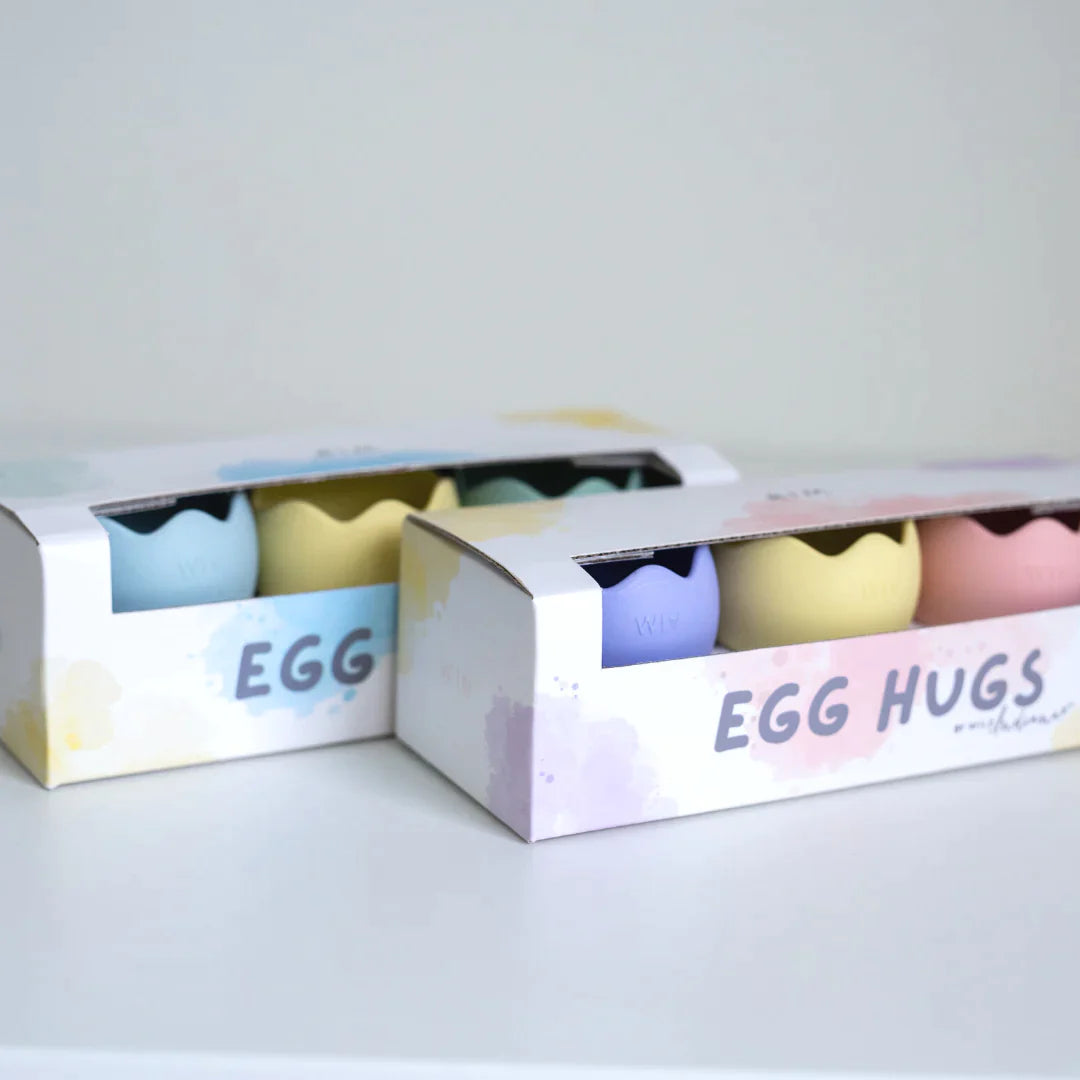 Wild Indiana Egg Hugs Silicone Egg Cups - Blue Pastel