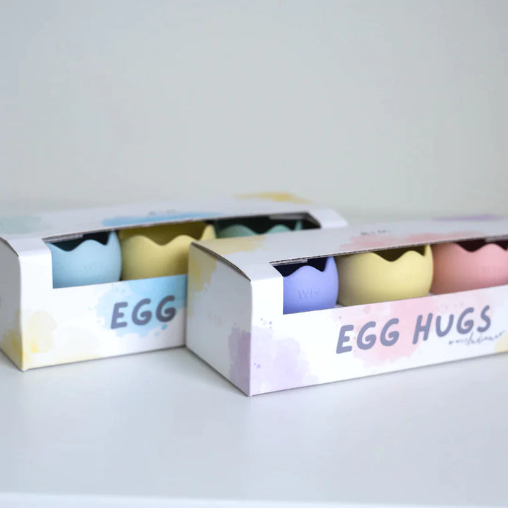 Wild Indiana Egg Hugs Silicone Egg Cups - Blue Pastel
