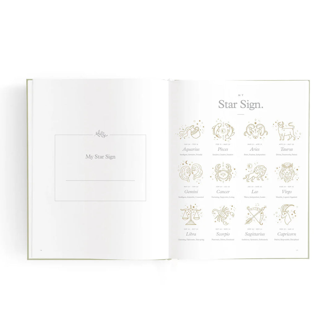 Fox & Fallow Mini Baby Book - Oatmeal