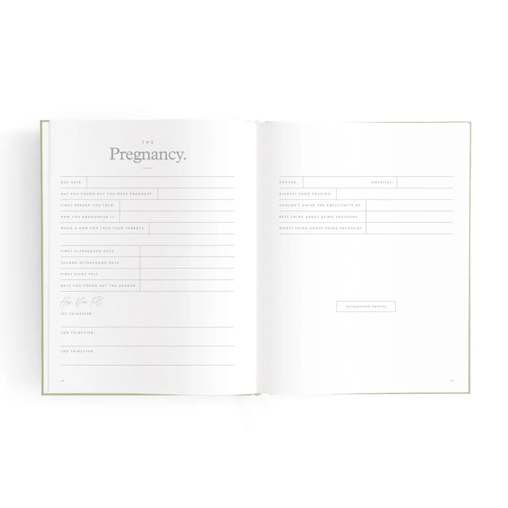 Fox & Fallow Mini Baby Book - Oatmeal