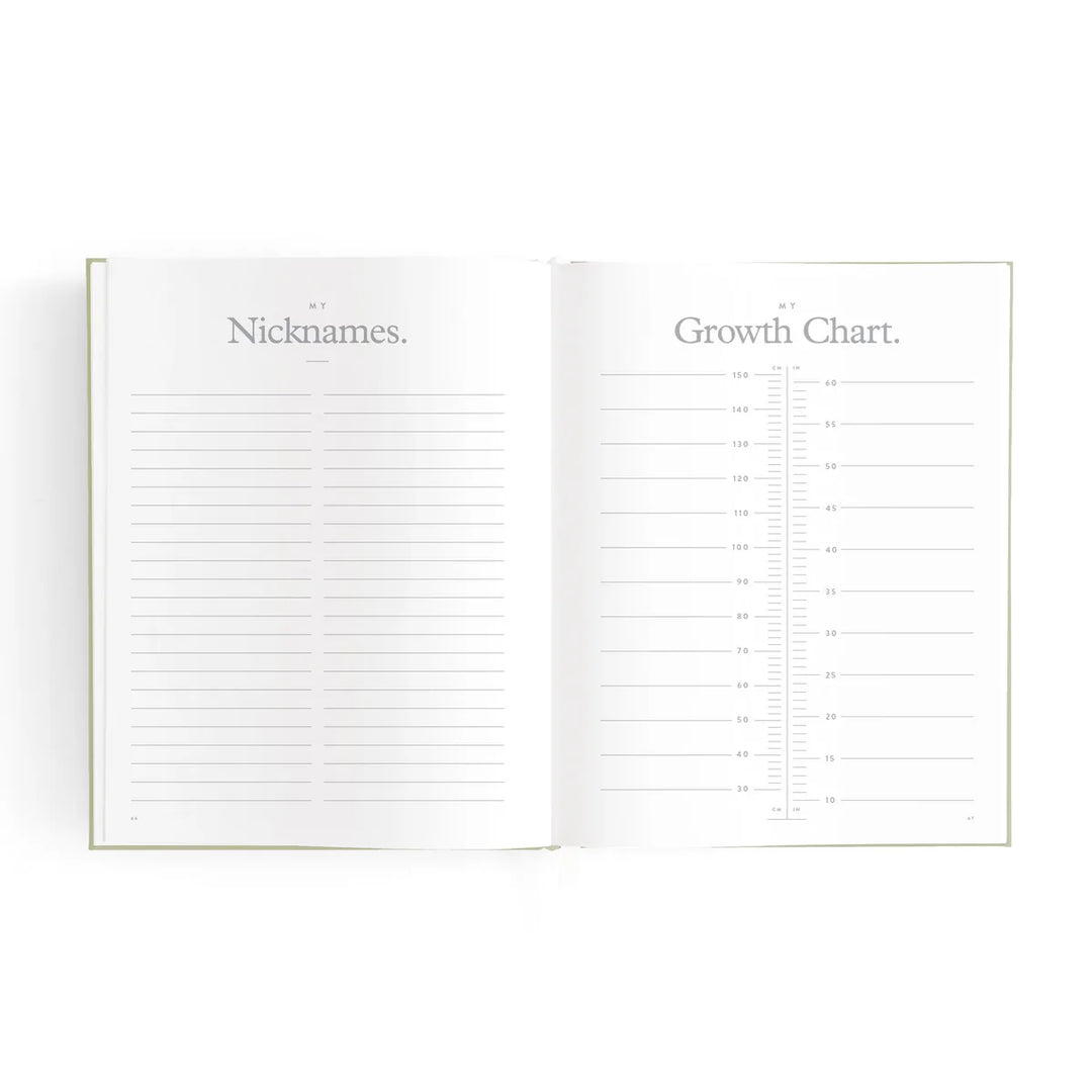 Fox & Fallow Mini Baby Book - Oatmeal