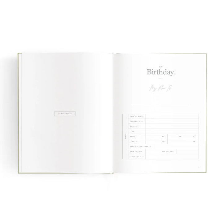 Fox & Fallow Mini Baby Book - Oatmeal