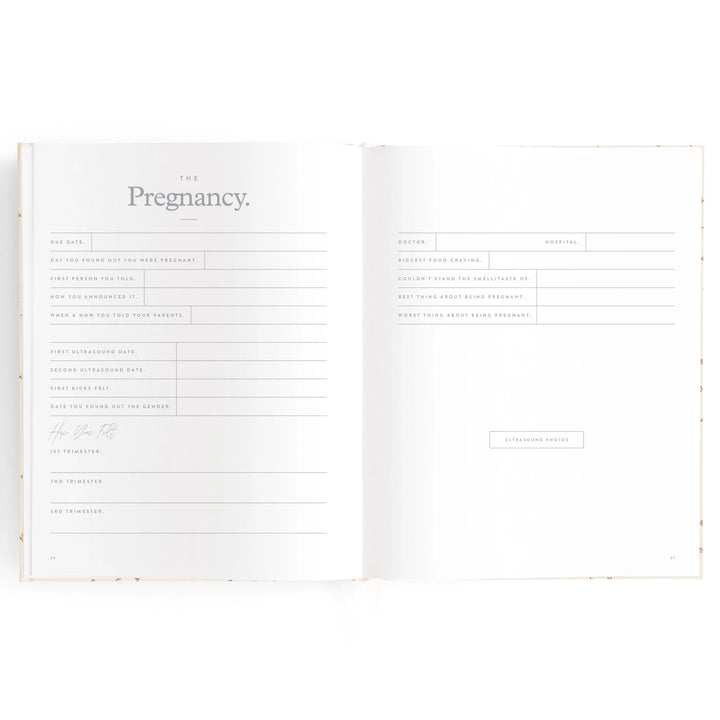 Fox & Fallow Baby Record Book - Broderie