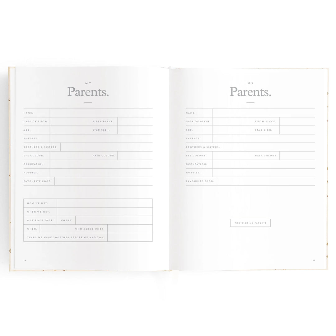 Fox & Fallow Baby Record Book - Pistachio