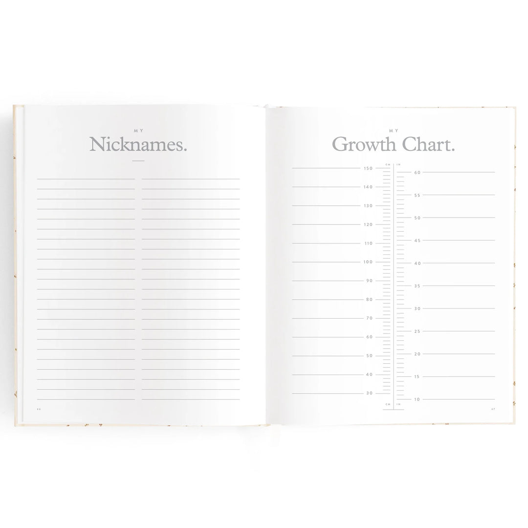 Fox & Fallow Baby Record Book - Broderie