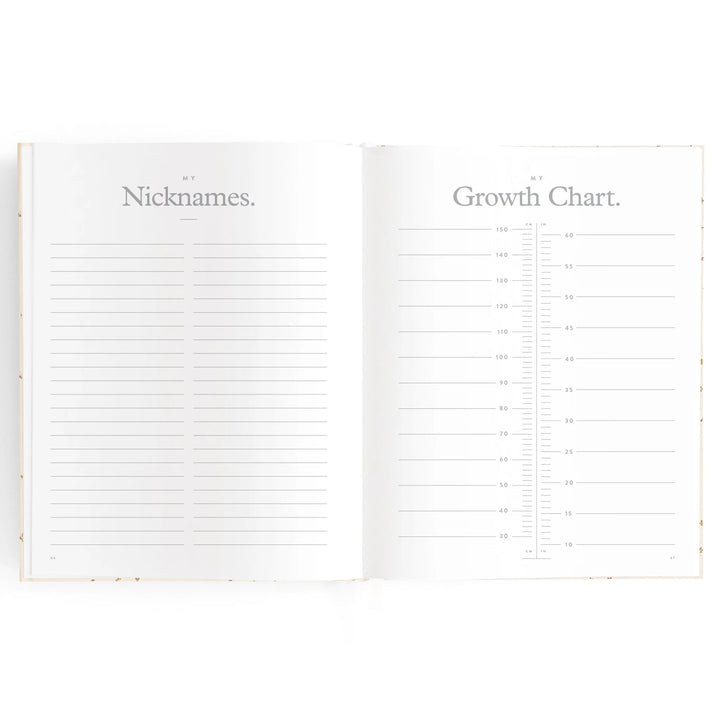 Fox & Fallow Baby Record Book - Broderie