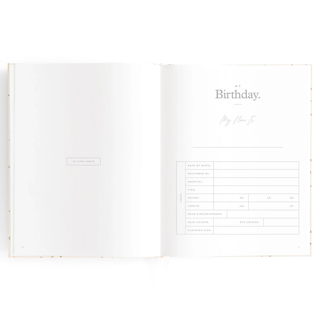 Fox & Fallow Baby Record Book - Broderie
