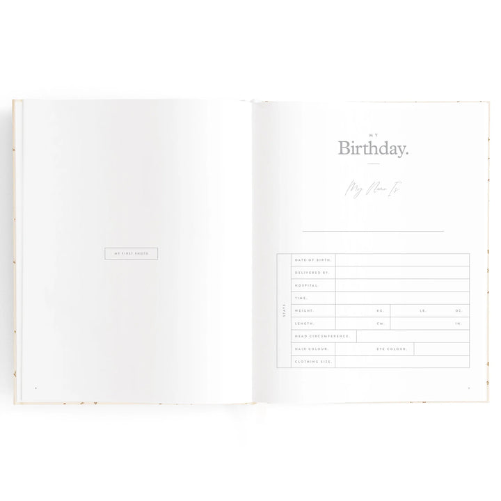 Fox & Fallow Baby Record Book - Broderie